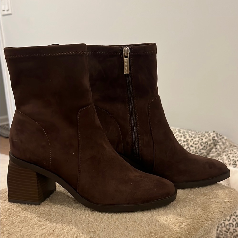 Anne Klein Astrid Brown Heeled Boots